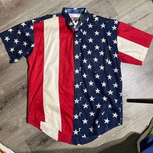 Vintage Chaps Ralph Lauren Short Sleeve Button Up